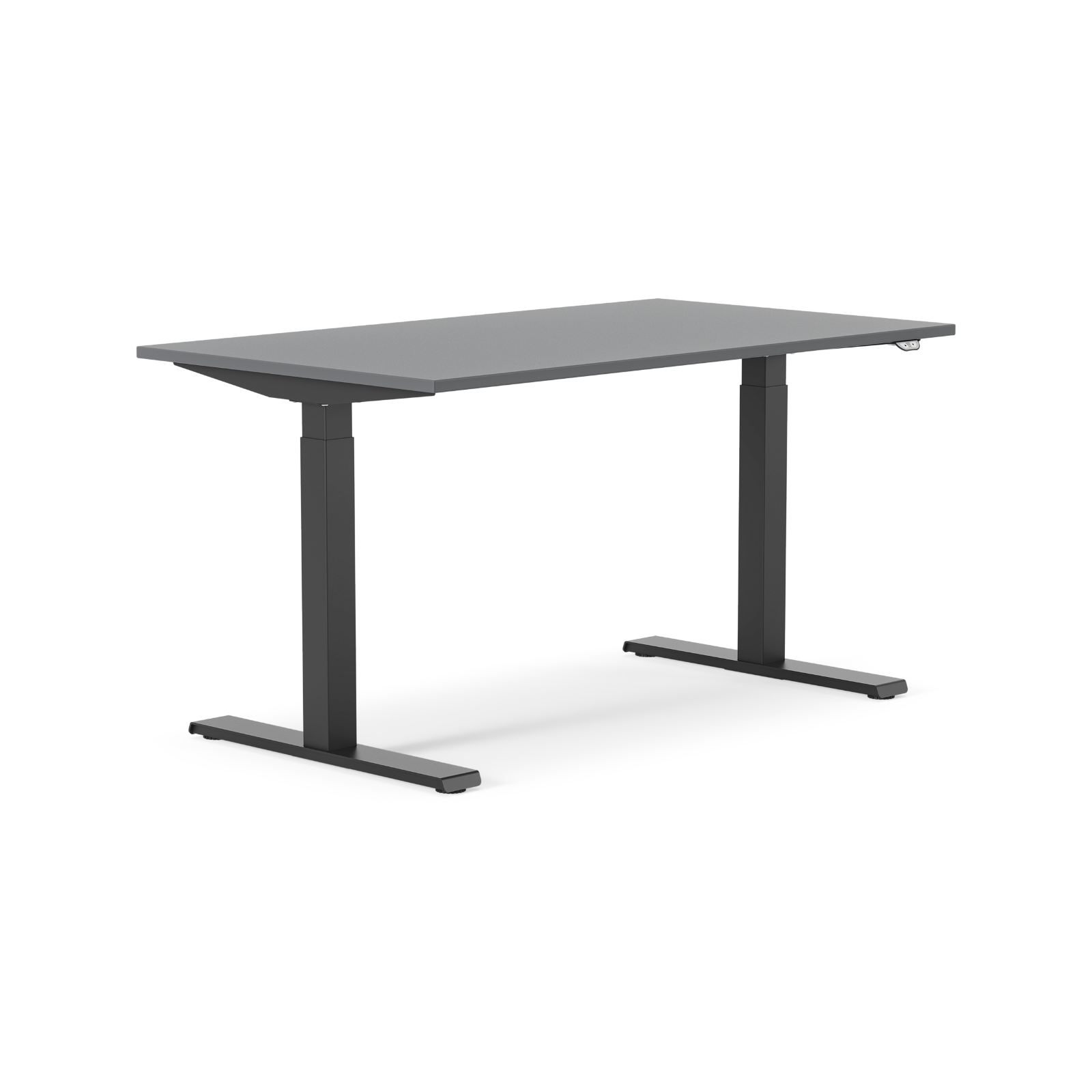Skrivebord hæve sænke Kinnarps 180x90 mørkegrå