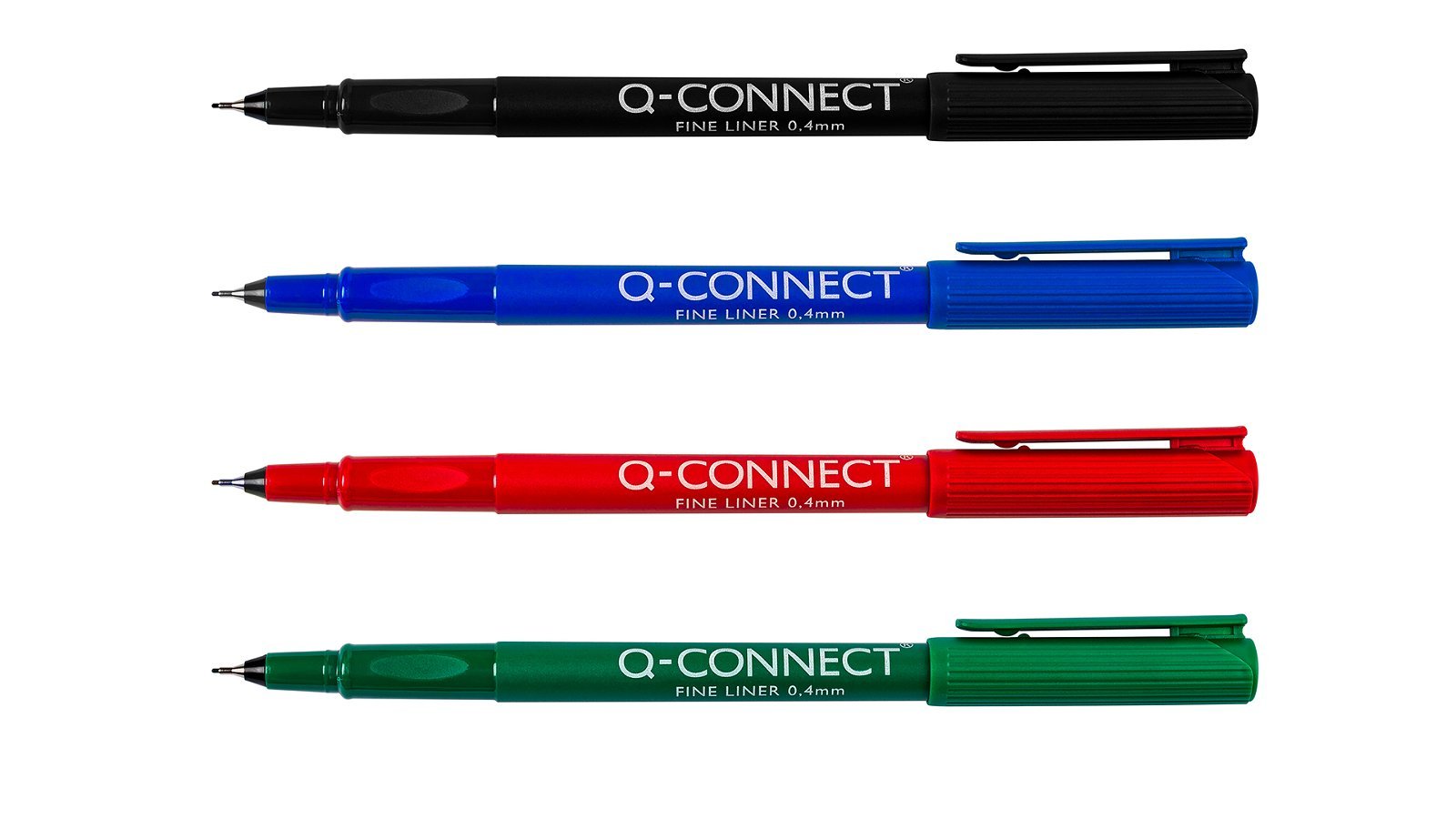 Q-connect fineliner 0,4mm sort