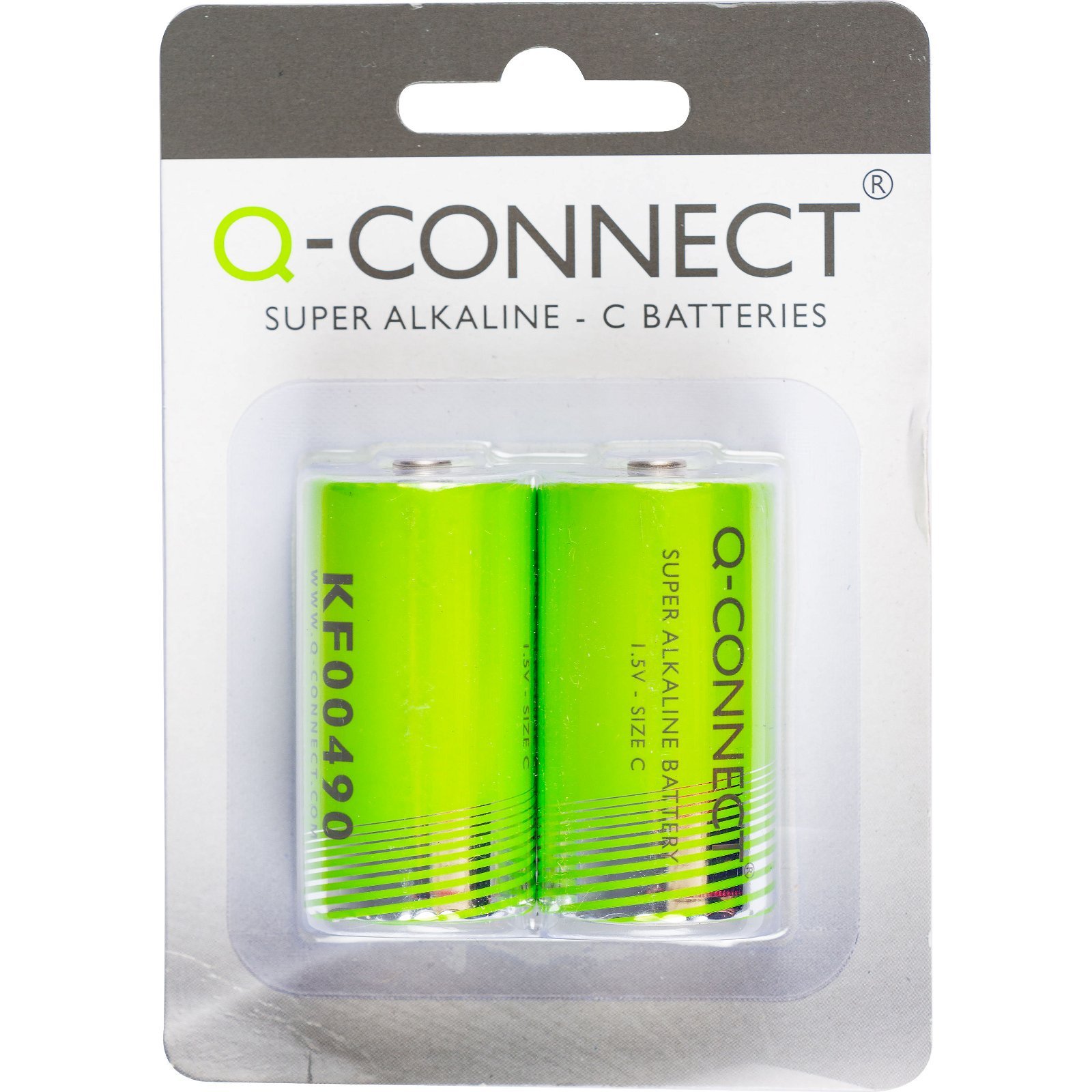 Q-connect C batteri C 1.5 v 2 stk
