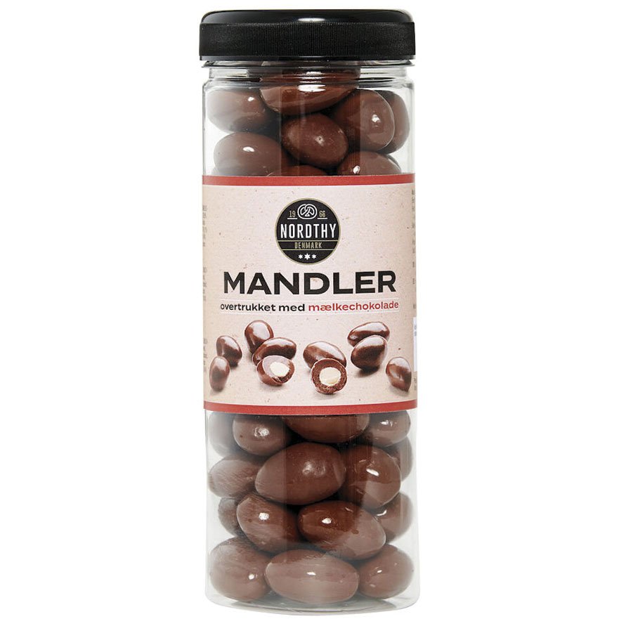 Nordthy Mandler m. mælkechokolade 325 g