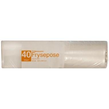 Frysepose Catersource 40 ltr 450x850 mm 50 my med Skrivefelt LDPE