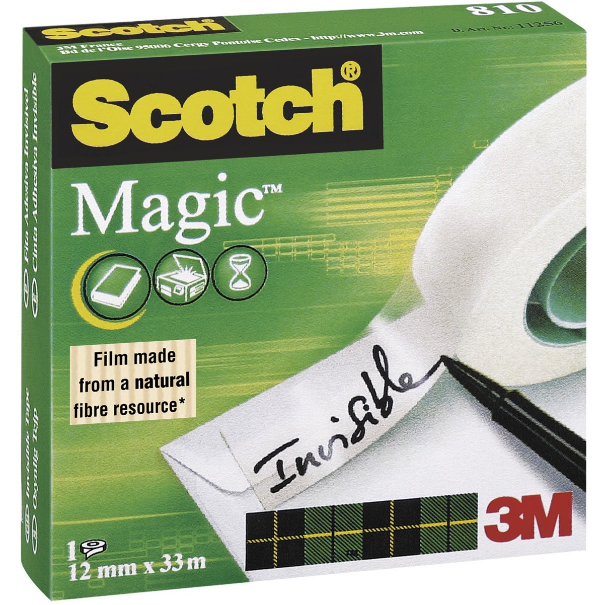 Scotch 810 Magic tape maelkehvid 33 m