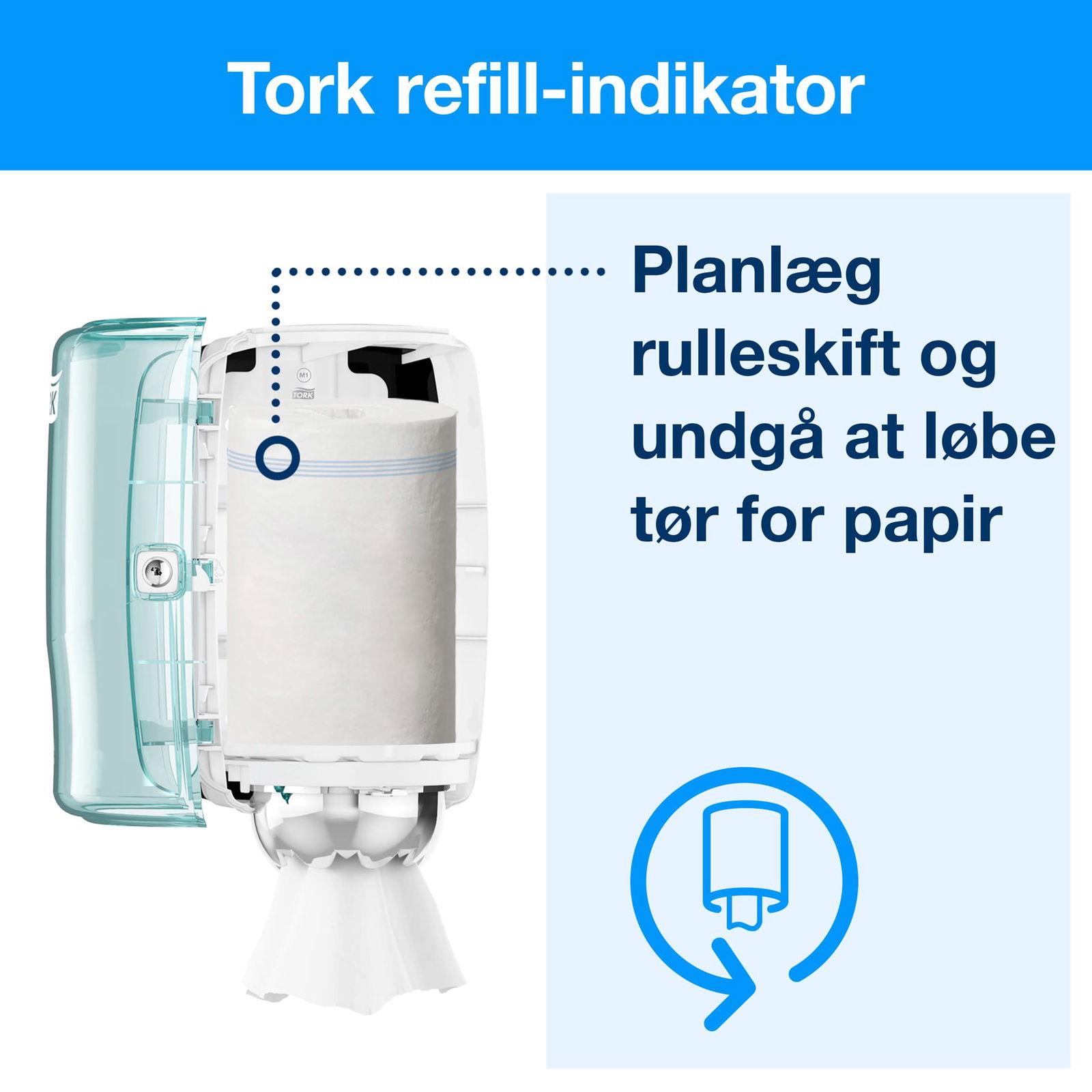 Tork 101221 Plus M1 2lags aftørringspapir hvid 11ruller