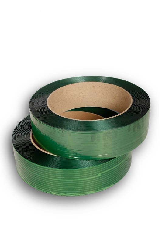 Polyester strapping-præget Grøn