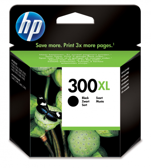 HP 300XL CC641EE Sort Blækpatron, 600 sider