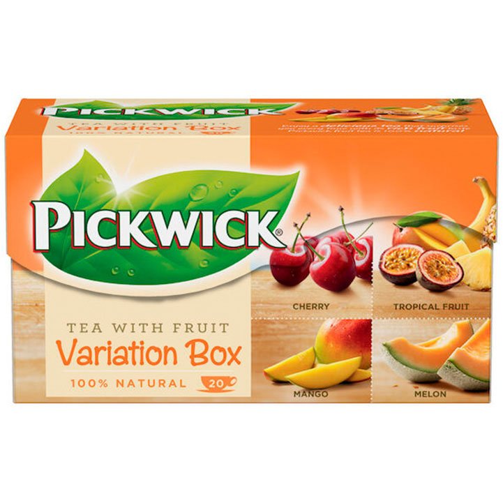 Pickwick te 20 stk Kirsebær, Mango, Melon &amp; Tropisk frugt