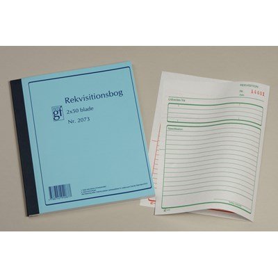 Rekvisitionsblok m. 1 kopi 2073