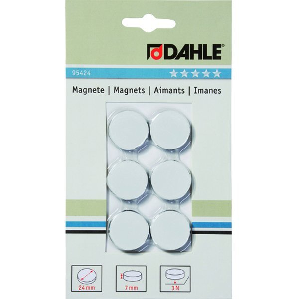 Dahle magneter hvid Diameter:24 mm