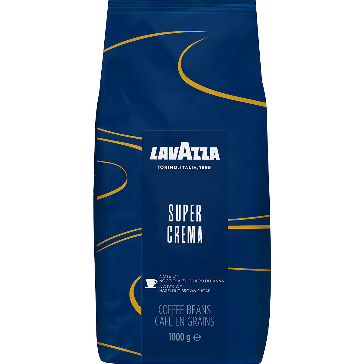 Lavazza Super Crema Hele Kaffebønner 1kg