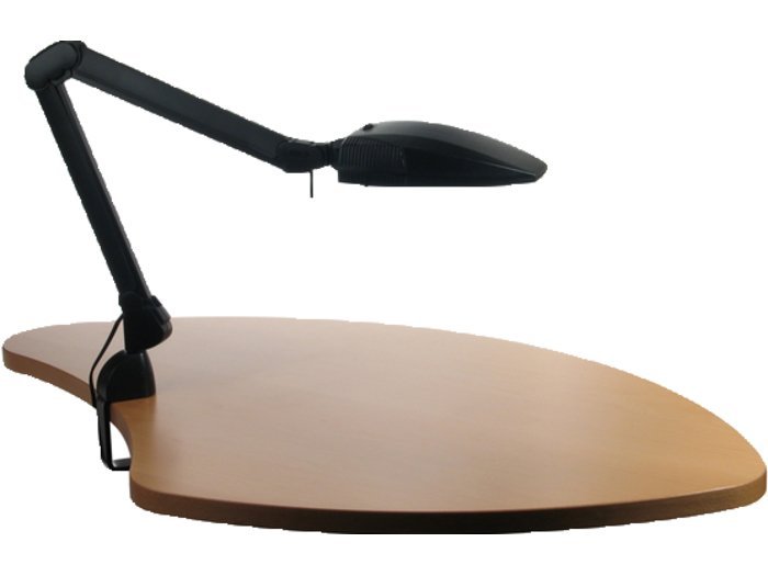 Lampe Luxo Calypso sort asymetrisk 66cm arm 13W