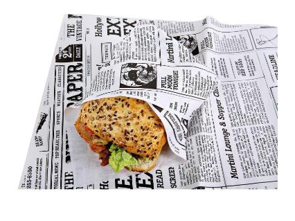 Sandwichpapir Old News 37x50 cm