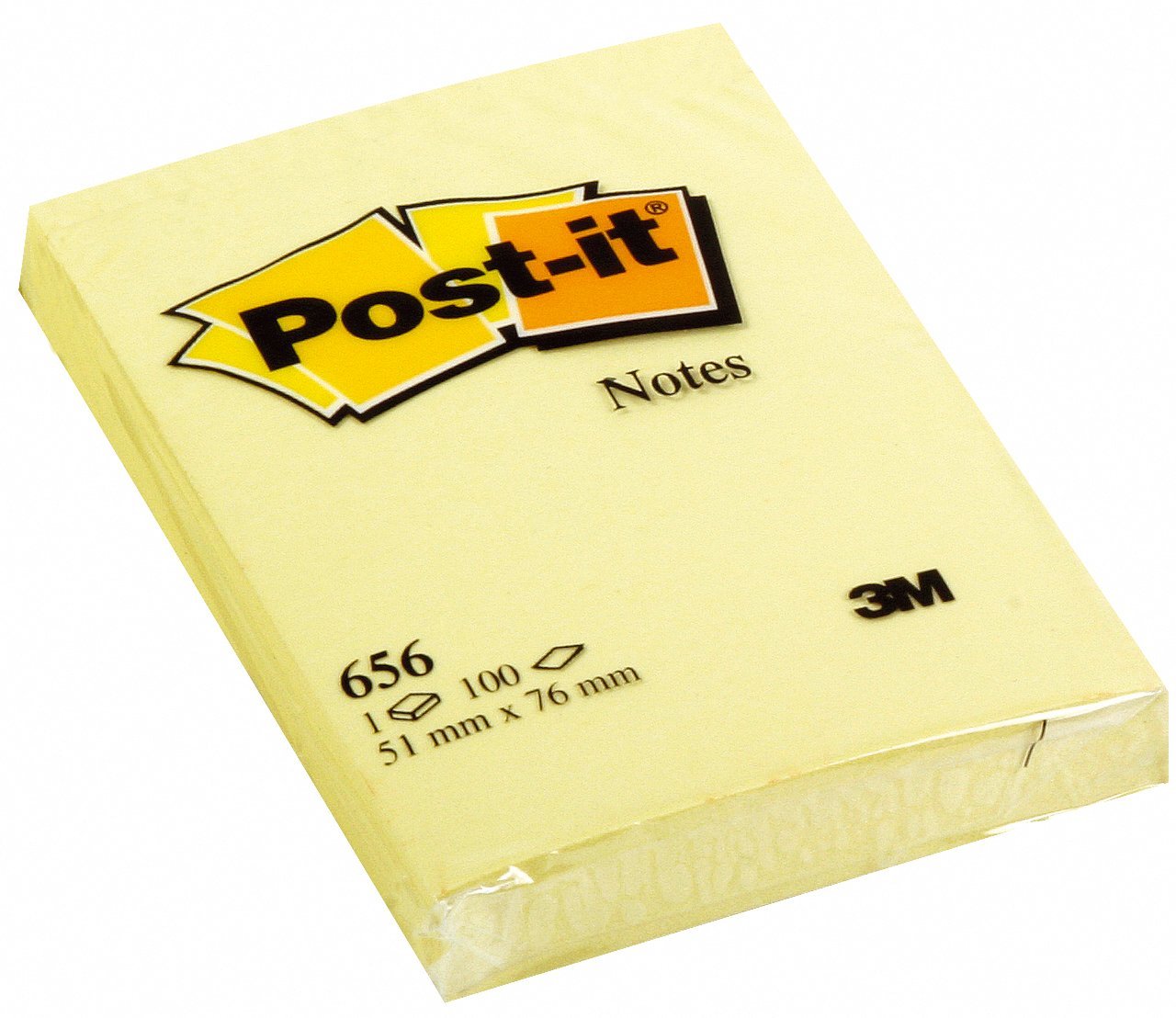 Post-it notes 51 mm gul 100 ark