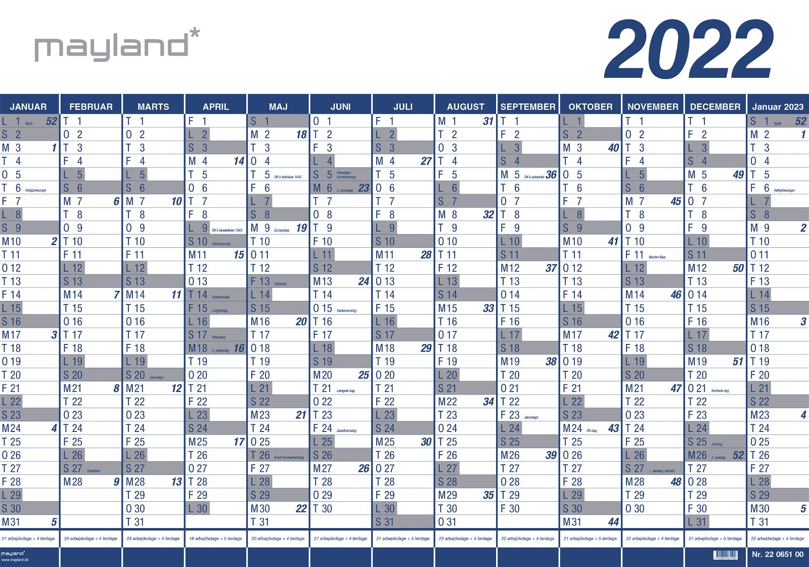 Mayland Kæmpekalender 2022