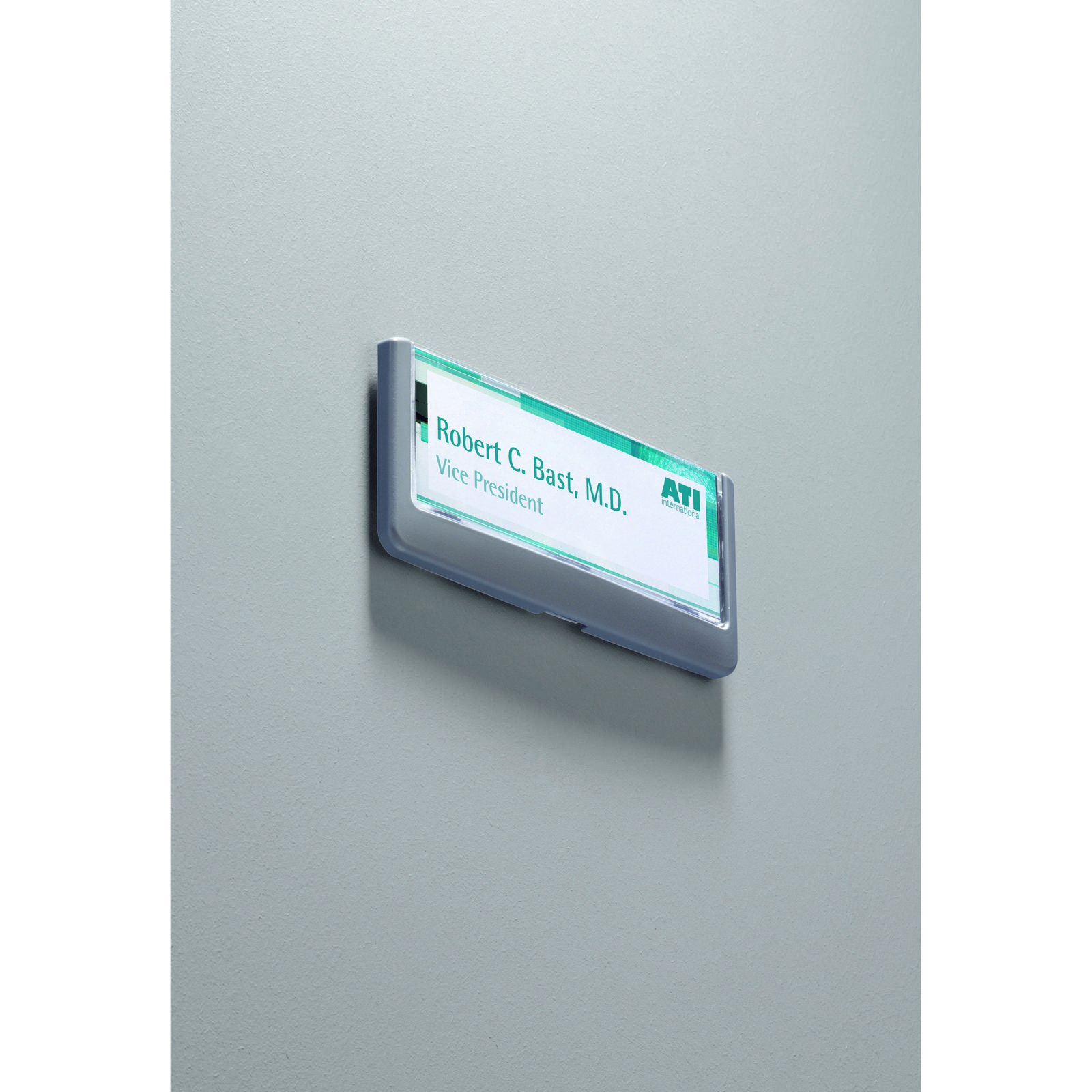 Durable CLICK SIGN dørskilt i størrelsen 149x52,5 mm i farven grafit