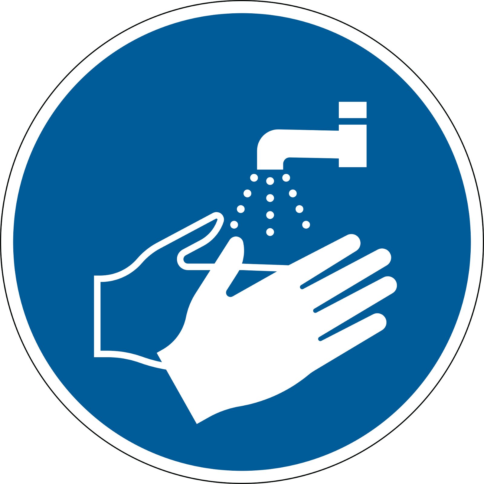 Durable påbudsskilt vask hænder