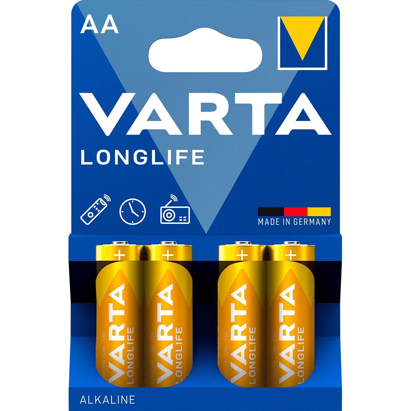 VARTA LongLife batteri AA/LR6 1.5 v 4 stk