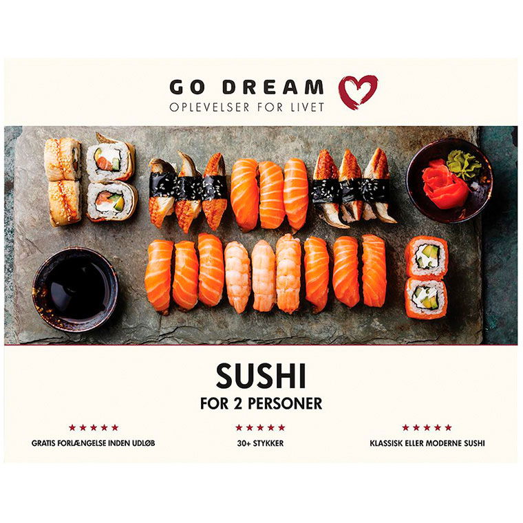 GoDream gavekort sushi