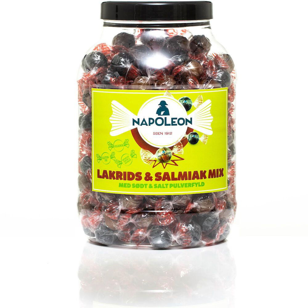 Napoleon bolsjer lakrids/salmiak 1,3kg