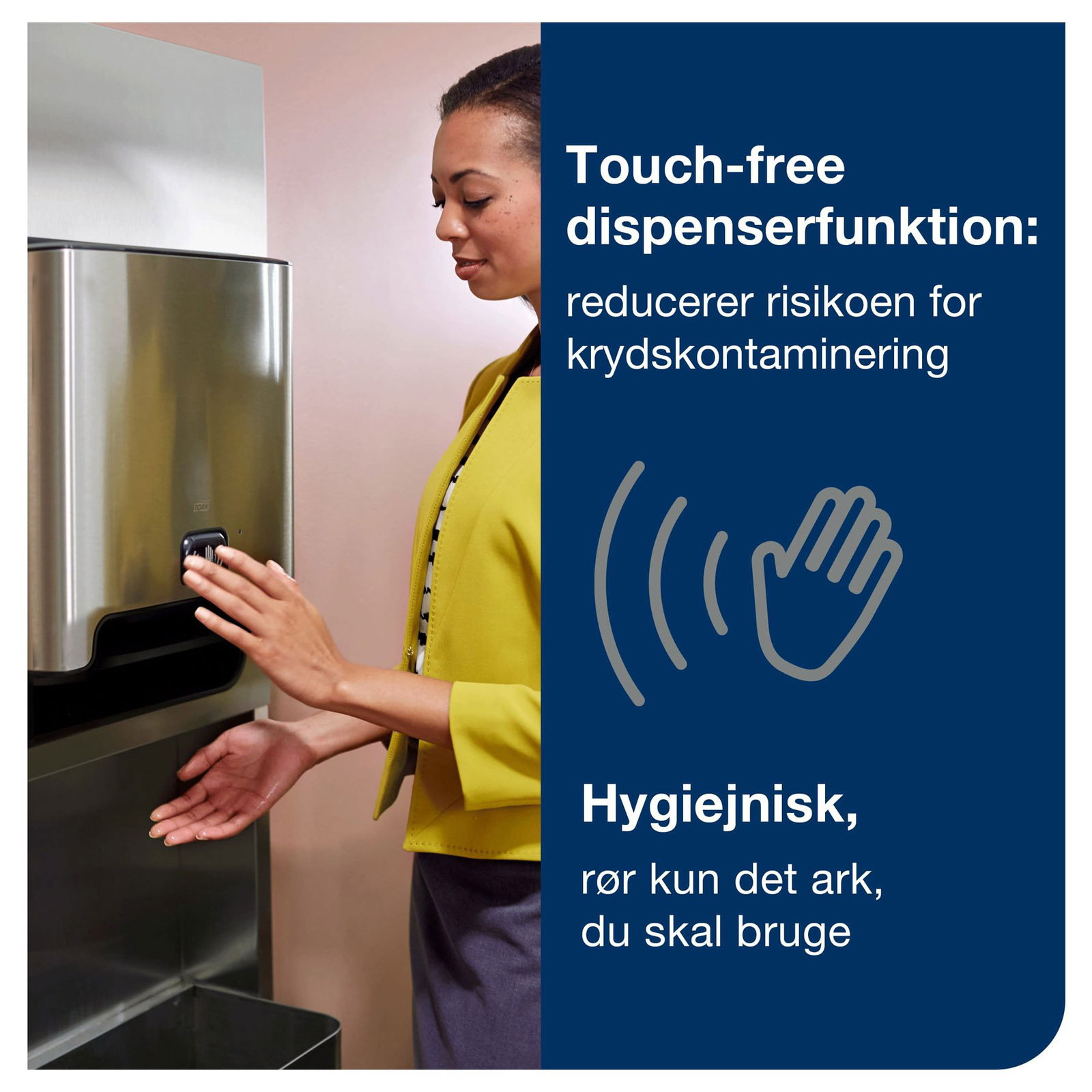 Tork 460001 Matic Touch Free dispenser H1 rustfrit stål
