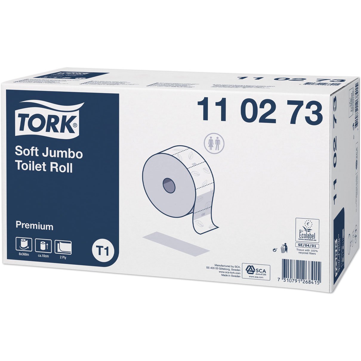 Tork Premium toiletpapir hvid 2Lag T1