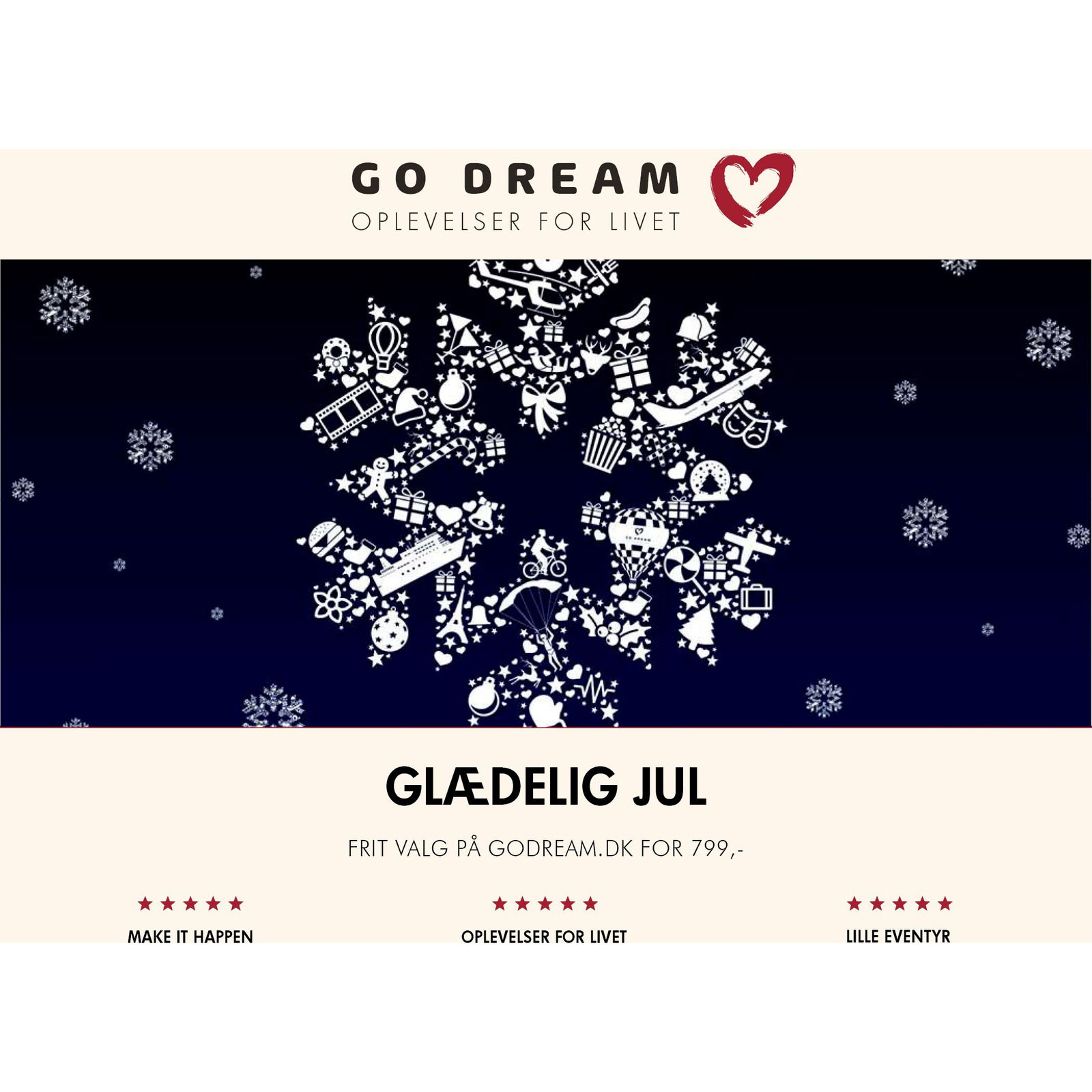 Dream Glædelig Jul Gavekort