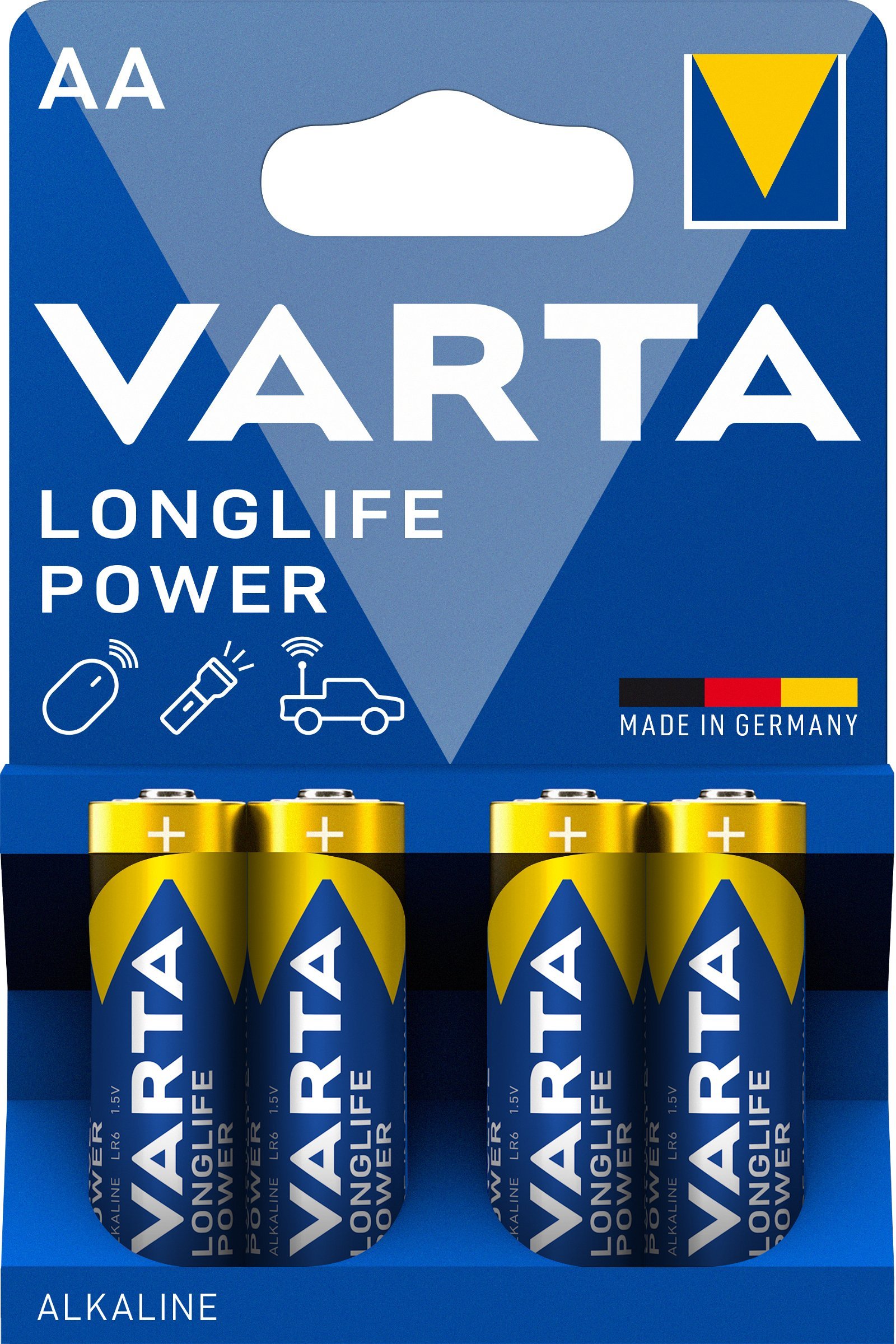 VARTA LongLife Power batteri AA/LR6 1.5 v 4 stk