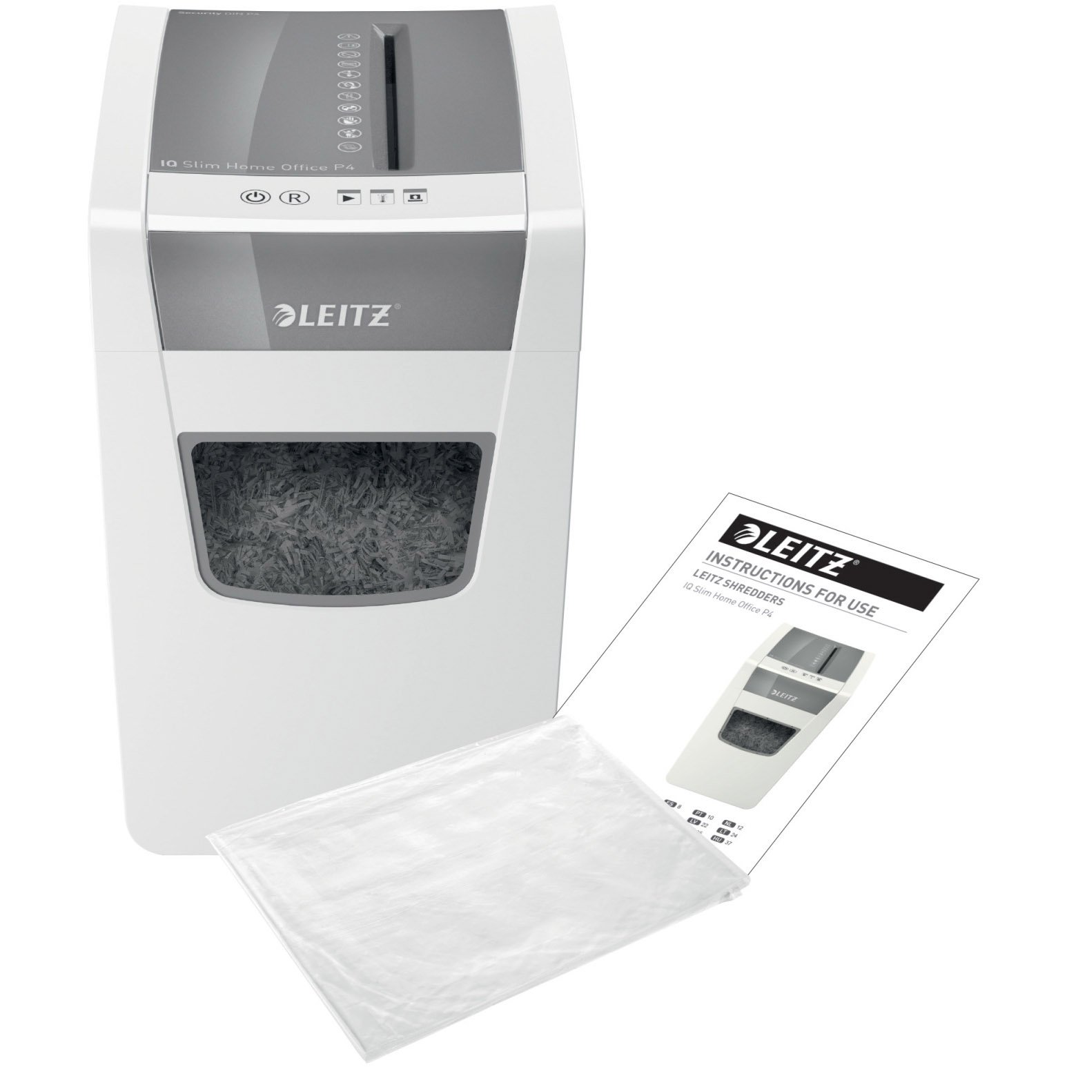 Leitz IQ Slim Home Office 10M P4 krydsmakulator i hvid