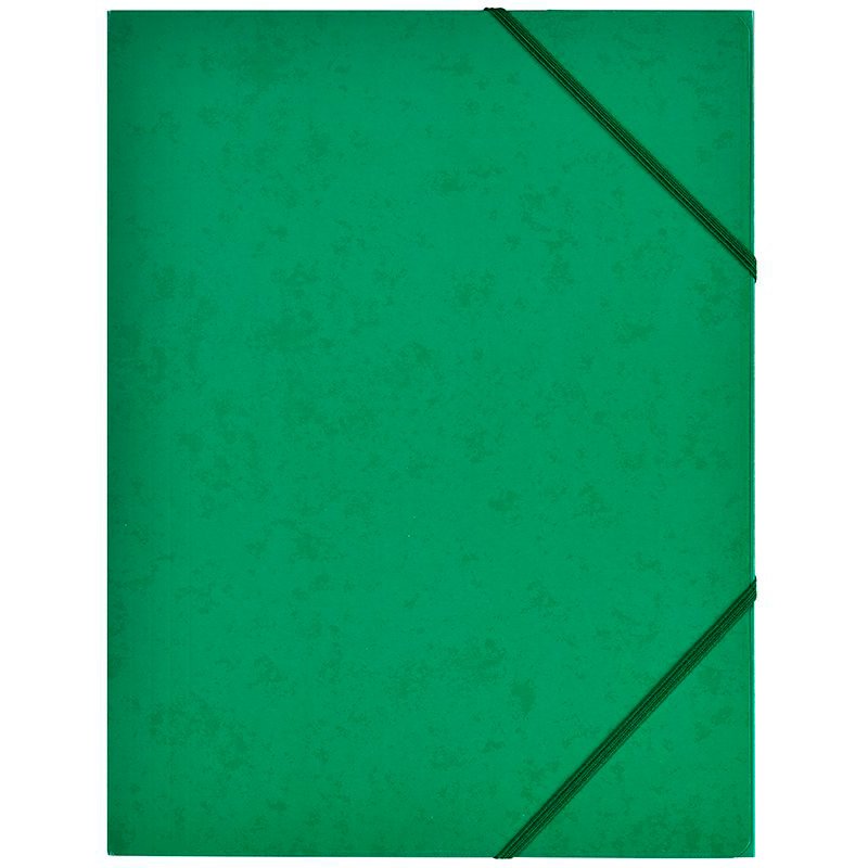 BNT elastikmappe Karton grøn A4