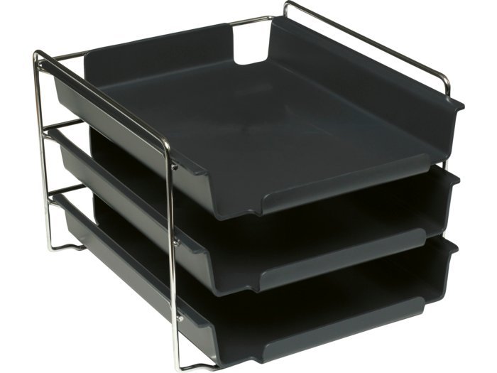 Bantex Vision brevbakkestativ med plads til 3 bakker
