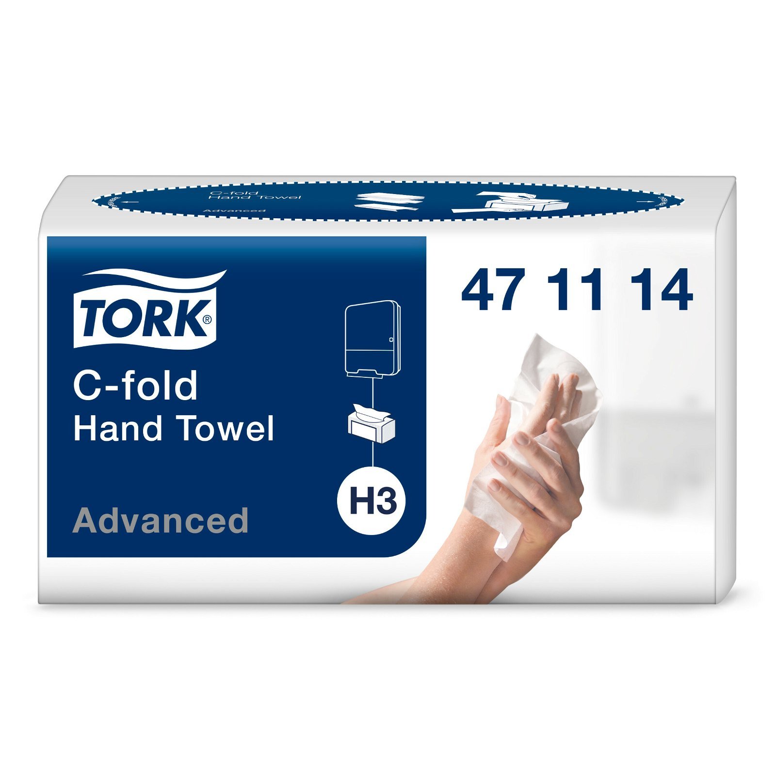 Tork Advanced håndklædeark H3 C-fold 2Lag