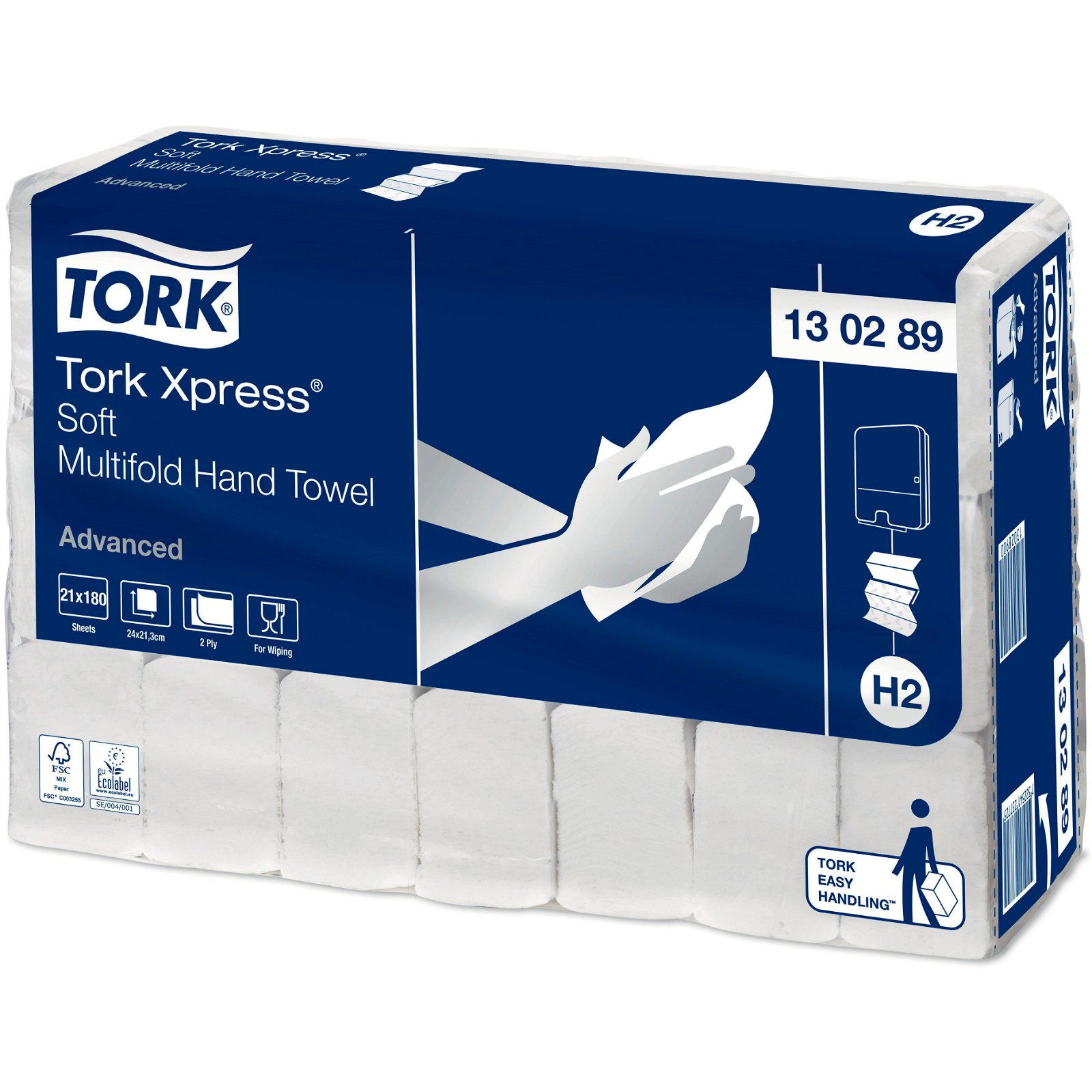 Tork Advanced Xpress® Soft Multifold håndklædeark H2 2Lag
