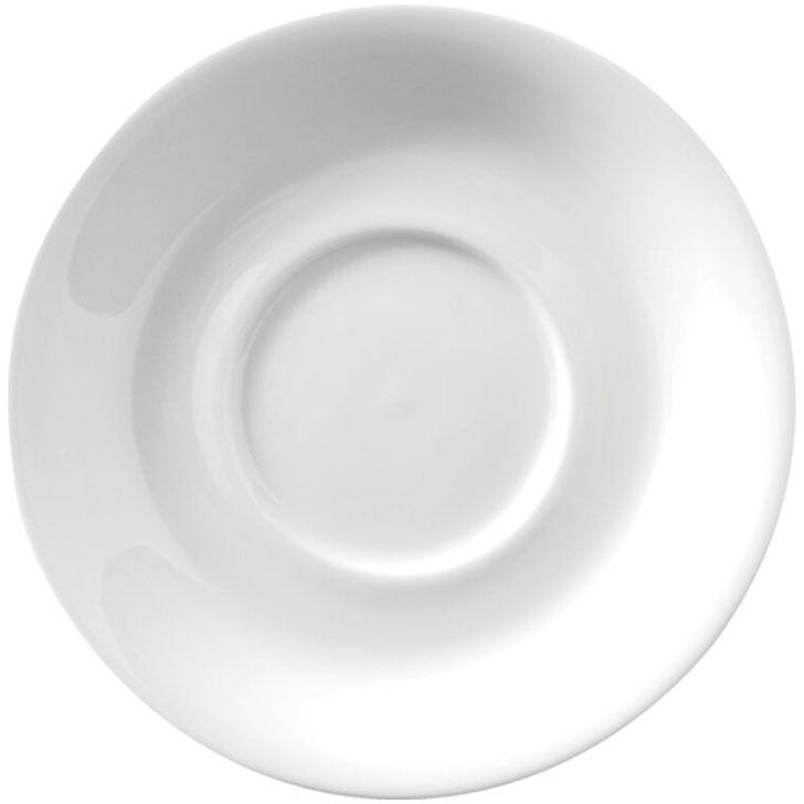 Classic porcelæn underkop 15cm hvid 12stk