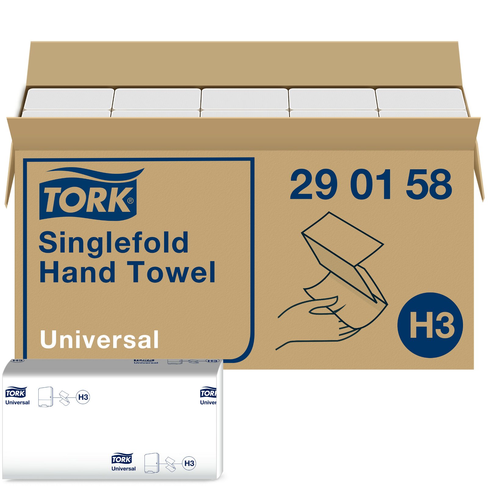 Tork Universal håndklædeark H3 C-fold 1Lag