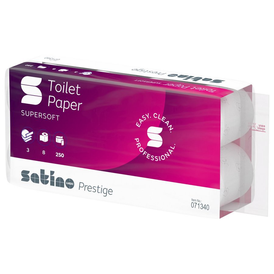 Satino Prestige toiletpapir hvid 3Lag