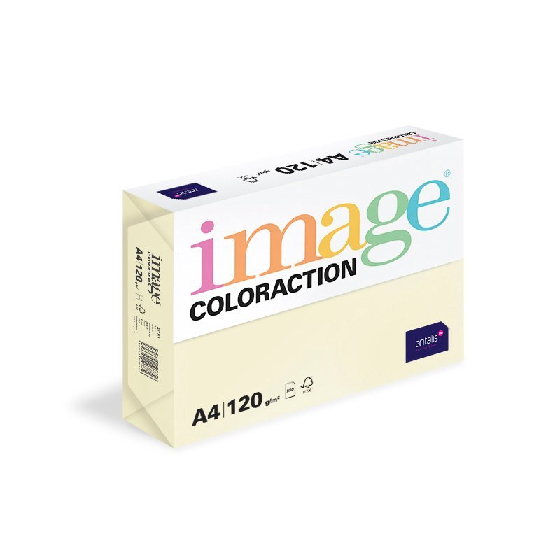 Image Coloraction kulørt kopipapir A4 120 g 250 ark paleivory