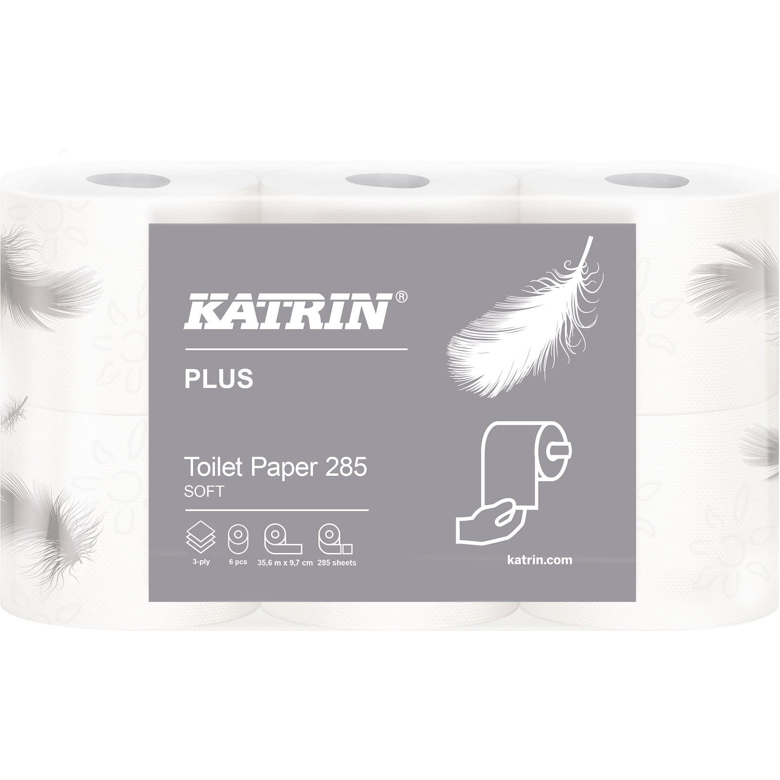 Katrin Plus toiletpapir hvid 3Lag