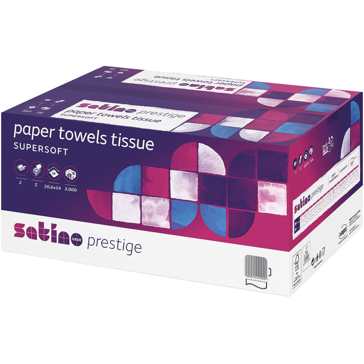 Satino Prestige håndklædeark Z-fold 2Lag