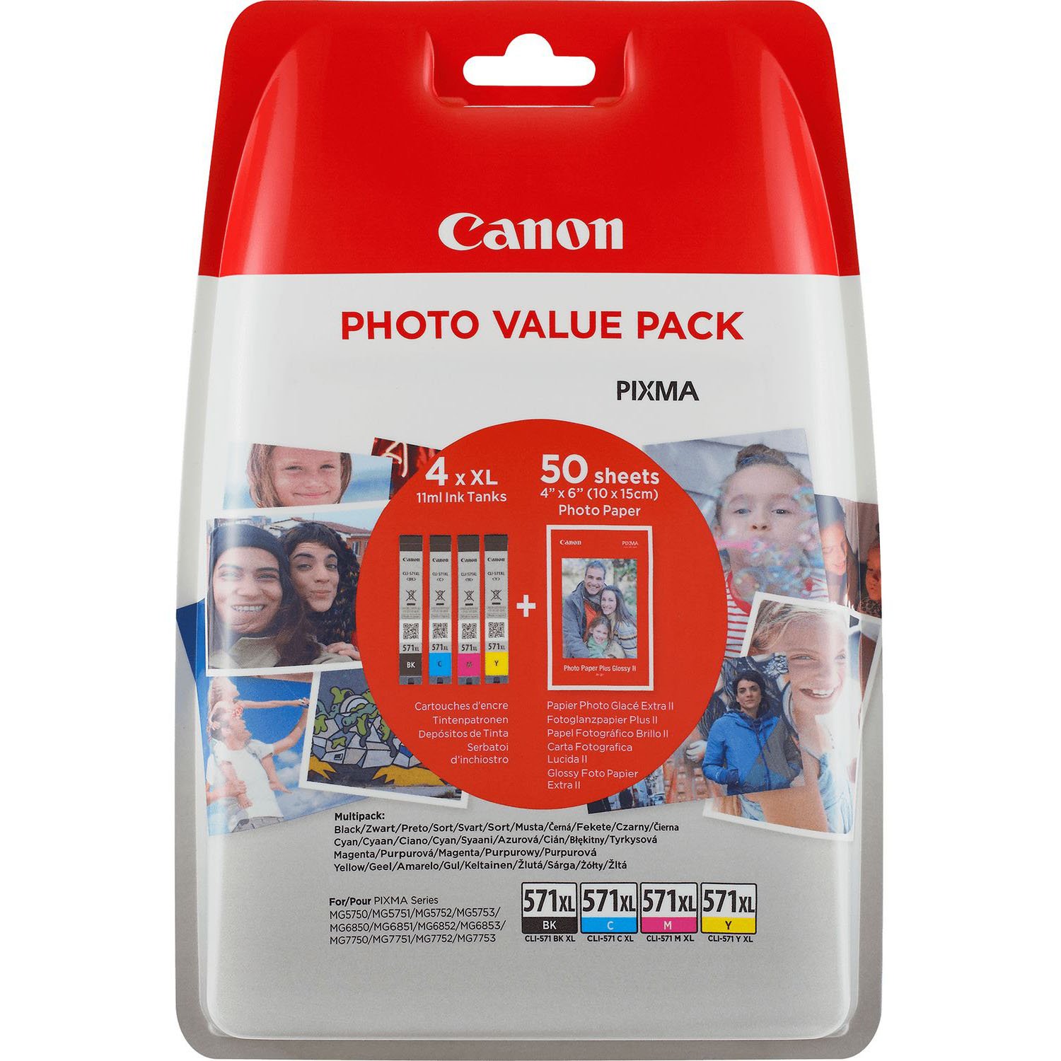 Canon CLI-571XL blækpatroner flerfarvet
