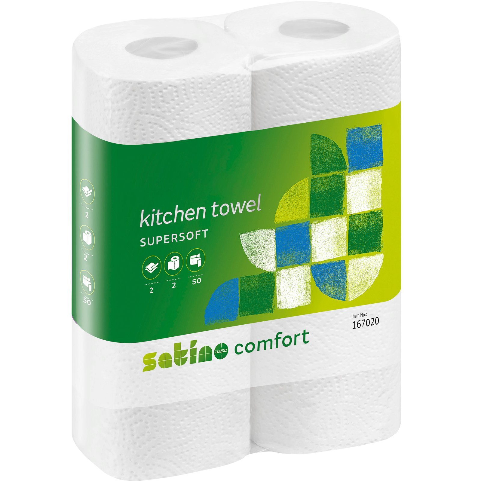 Satino Comfort køkkenrulle hvid 2Lag