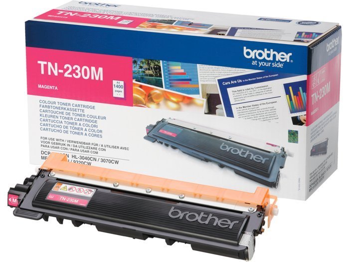 Brother TN-230M Magenta Lasertoner, 1.400 sider