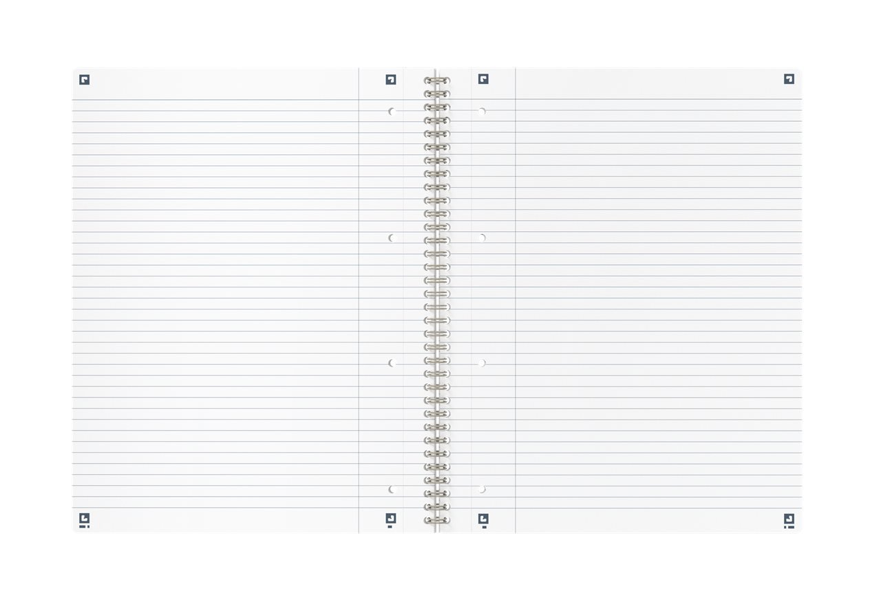 OXFORD Origins A4+ Card dobbelttråd linjeret notesbog, 140 sider, SCRIBZEE-kompatibel, blå