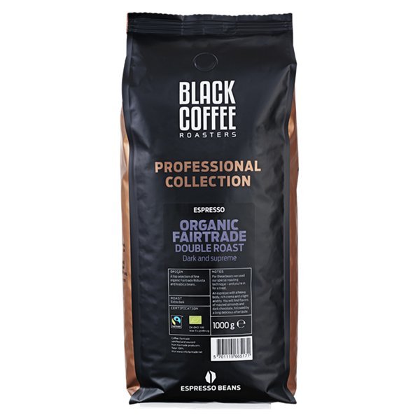 Black Coffee Roasters Double Roast kaffe 1 kg Hele bønner
