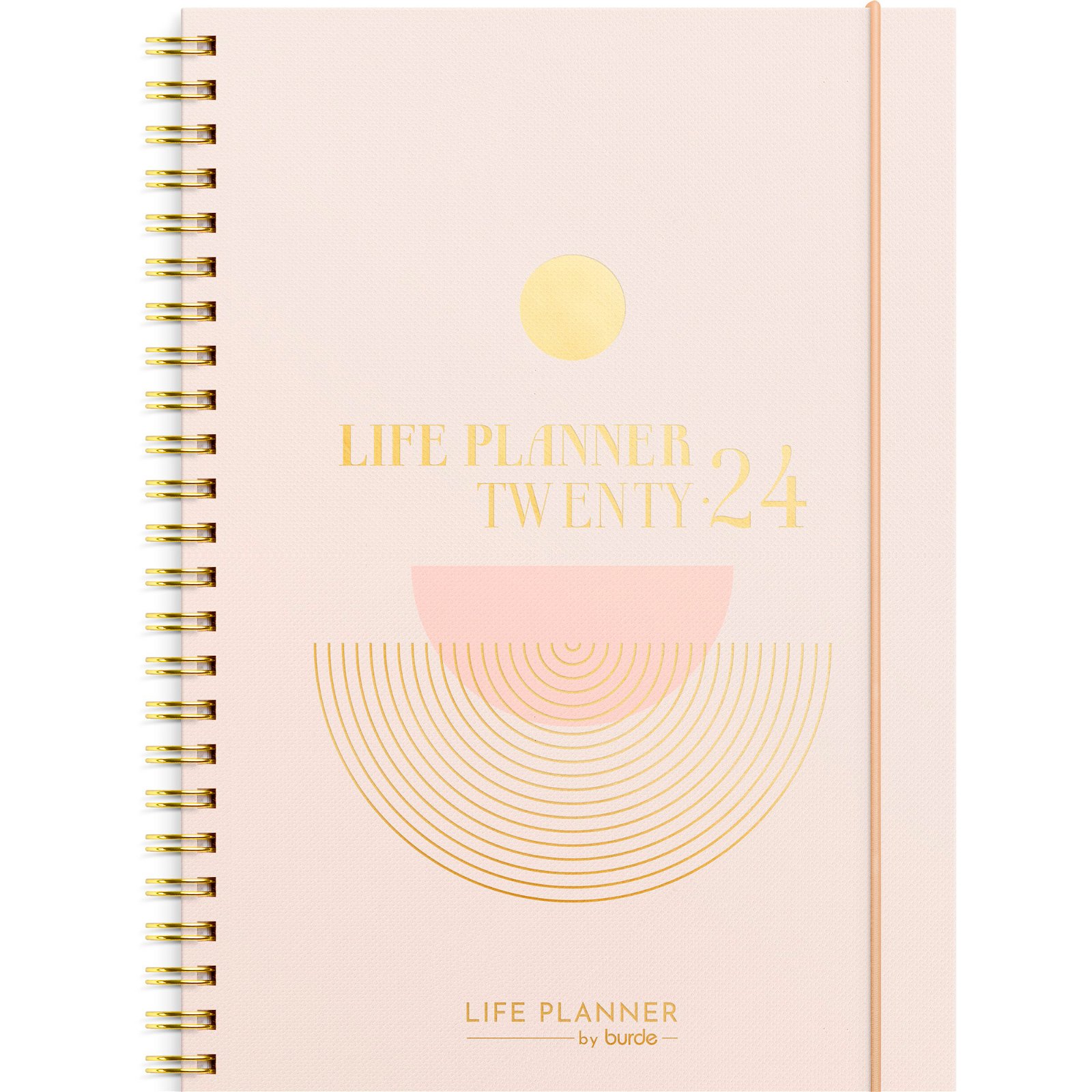 Burde 2024 24227400 Life Planner ugekalender A5 21,5x16cm pink