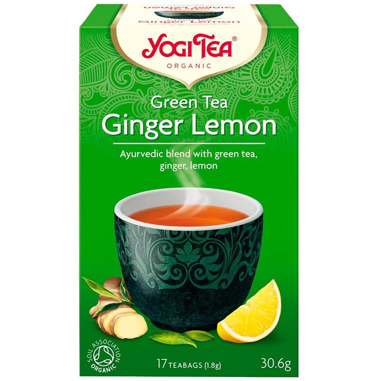 Yogi Tea Green Ginger Lemon te 17 stk Grøn Ginger Lemon