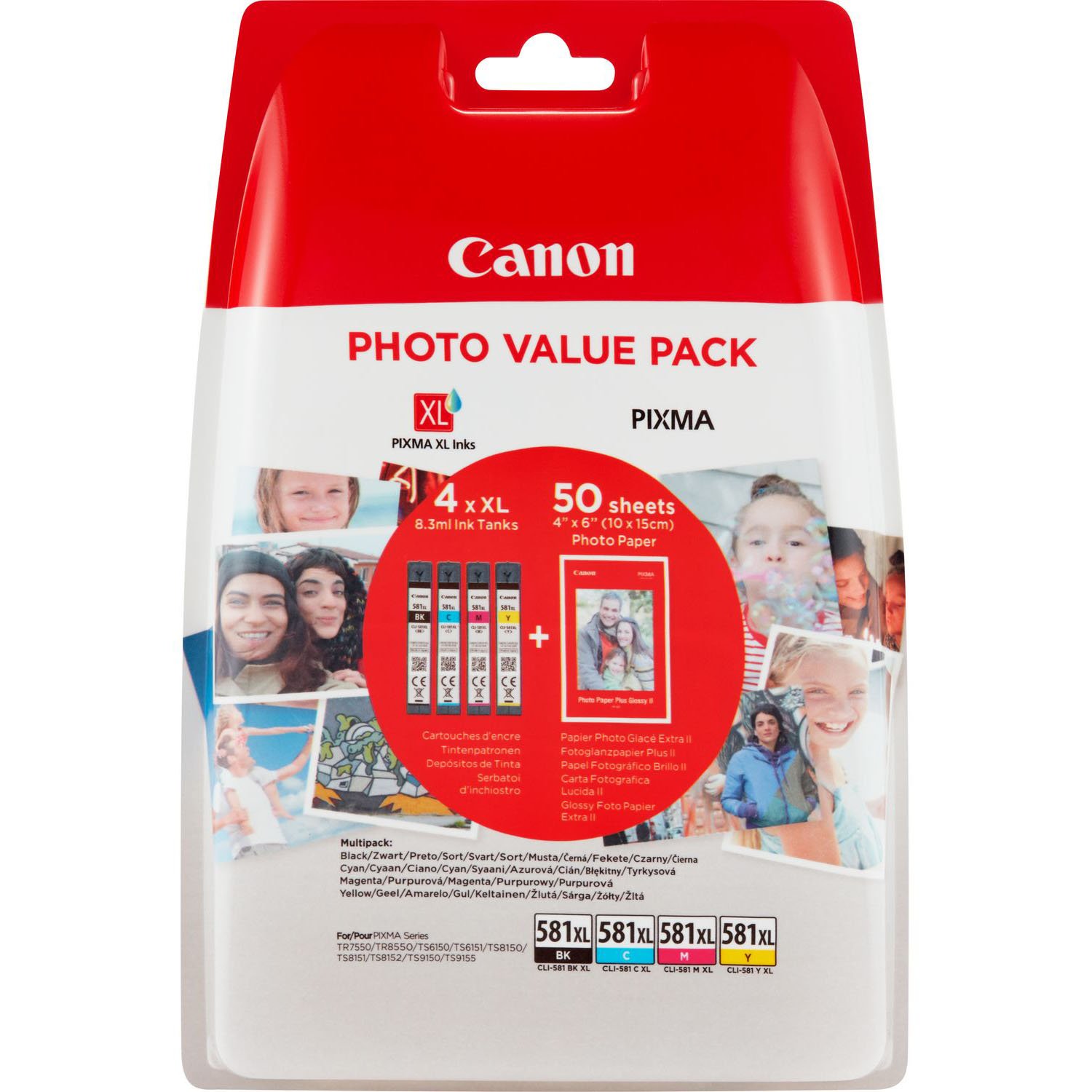 Canon CLI-581XL 2052C004 blækpatron Multipakke