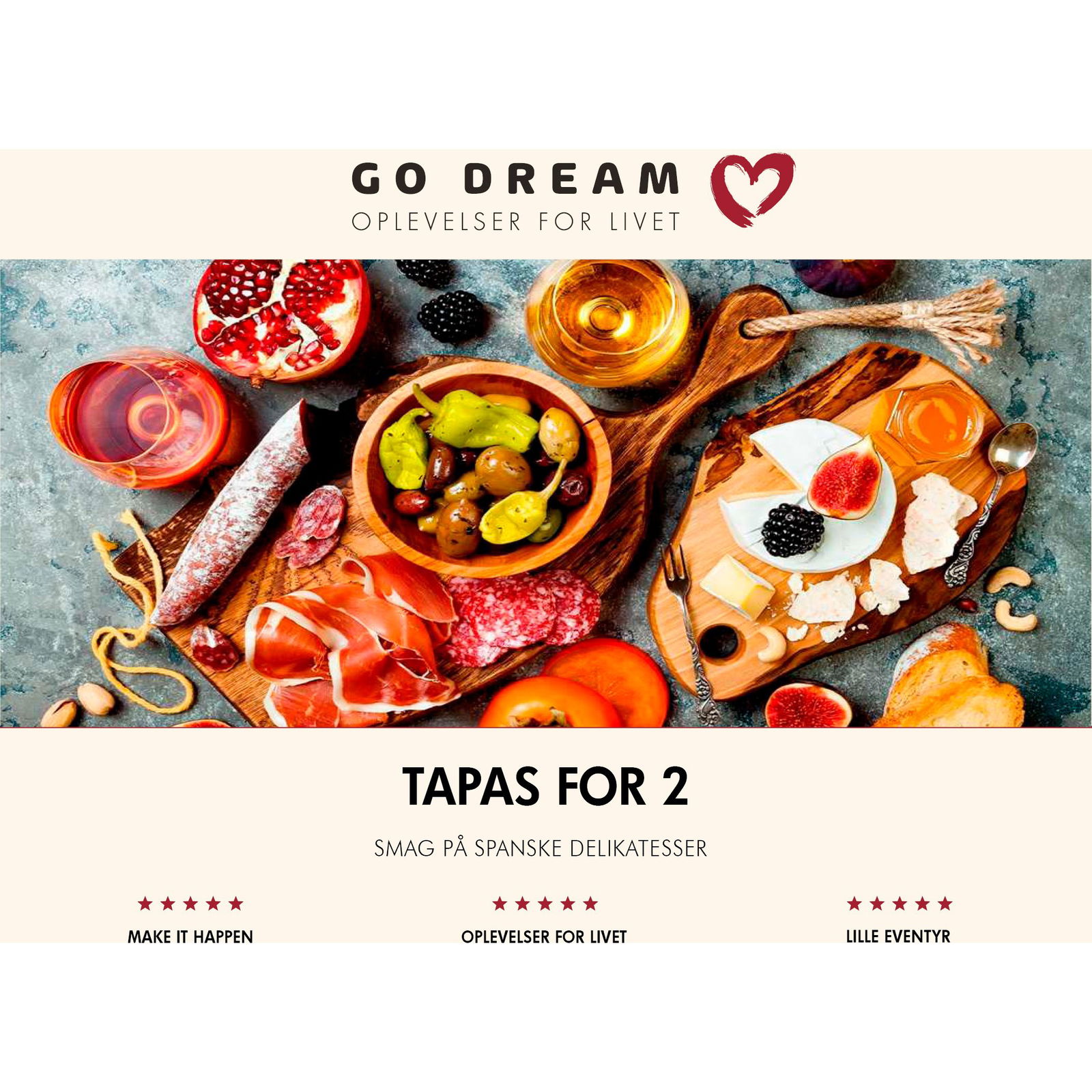 Dream Tapas For Gavekort