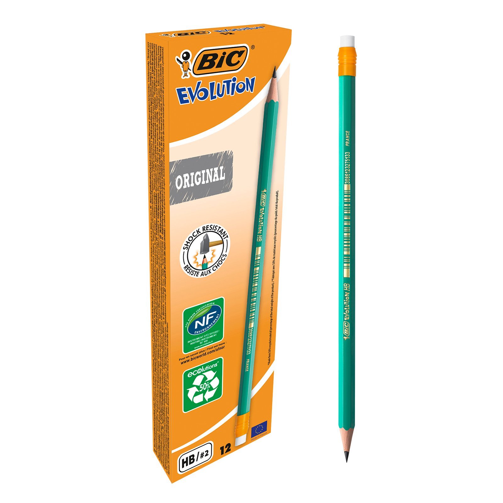 BIC Evolution Original blyant m/viskelæder