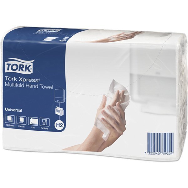 Tork Universal Xpress® Multifold håndklædeark H2 2Lag