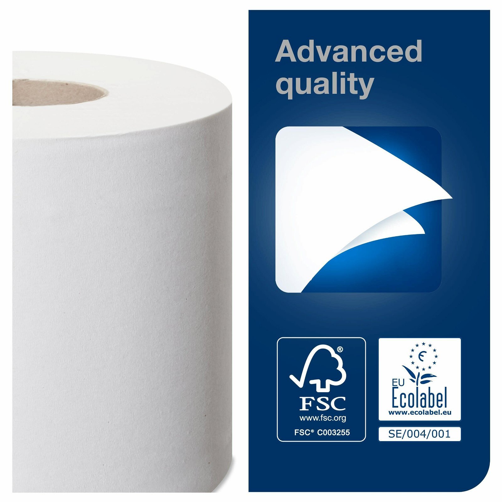 Tork Advanced toiletpapir hvid 2Lag T4
