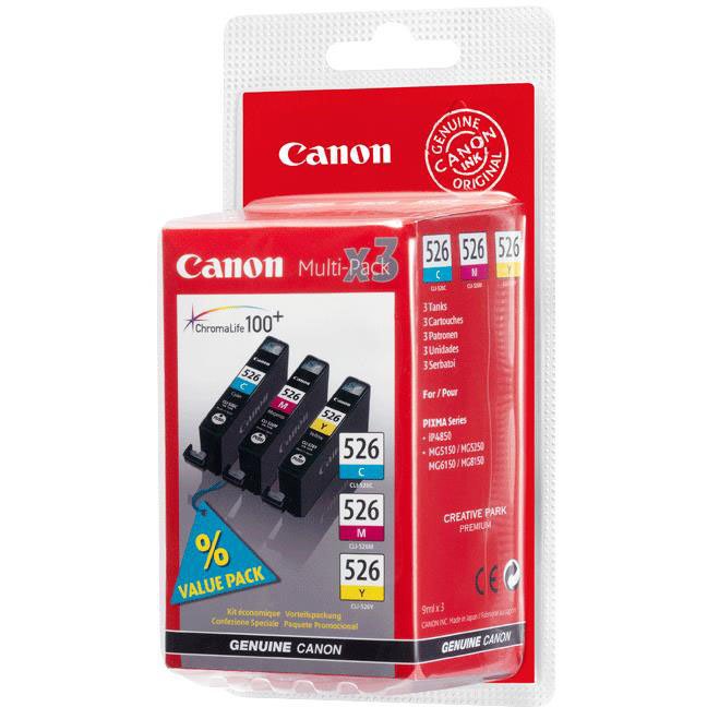 Canon CLI-526 blækpatroner flerfarvet